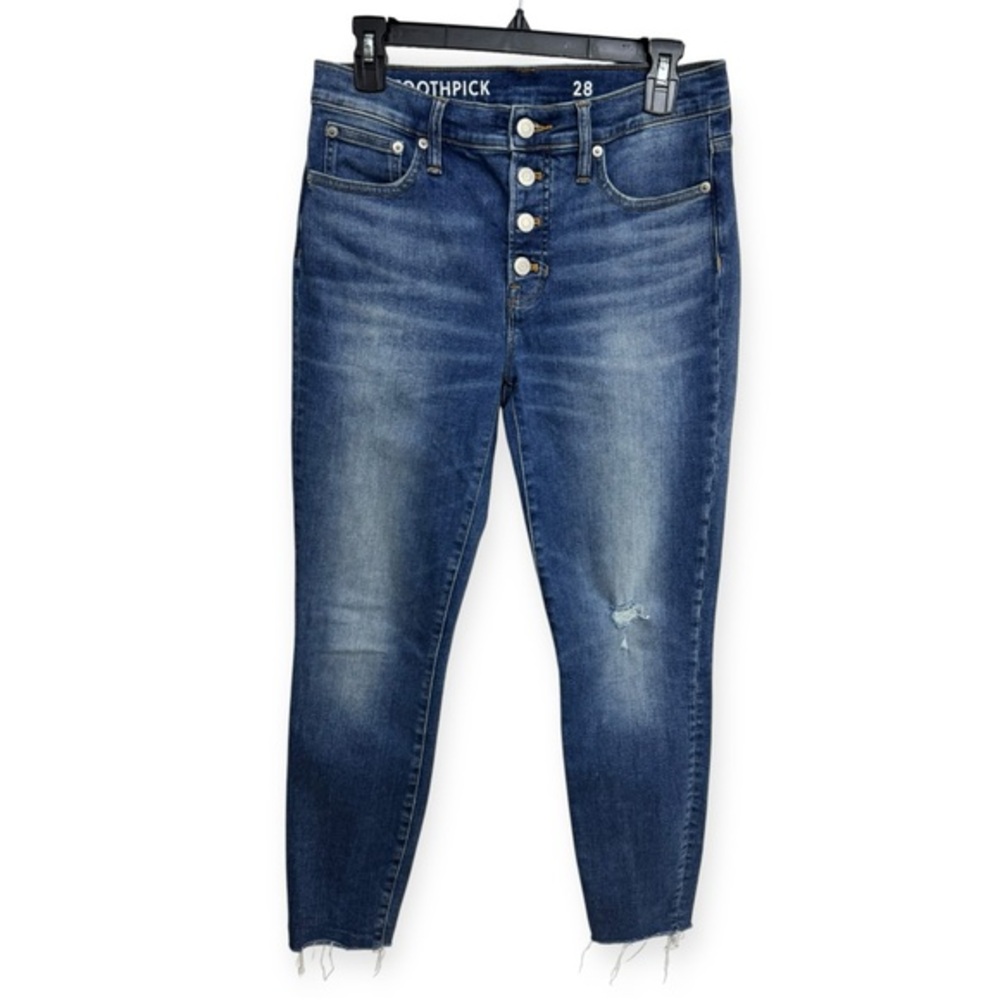 Toothpick Women's Dark Blue Cropped Jeans Size 28
